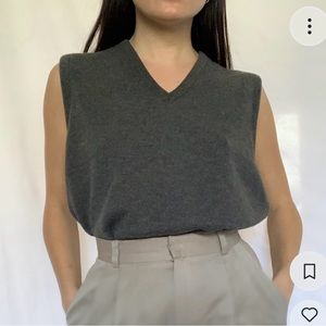Vintage gray sweater vest